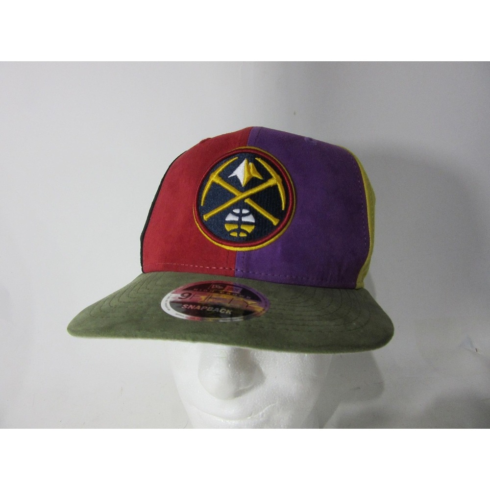 Denver Nuggets New Era Hat Cap Snap Back Mens Multicolor Suede NBA Basketball